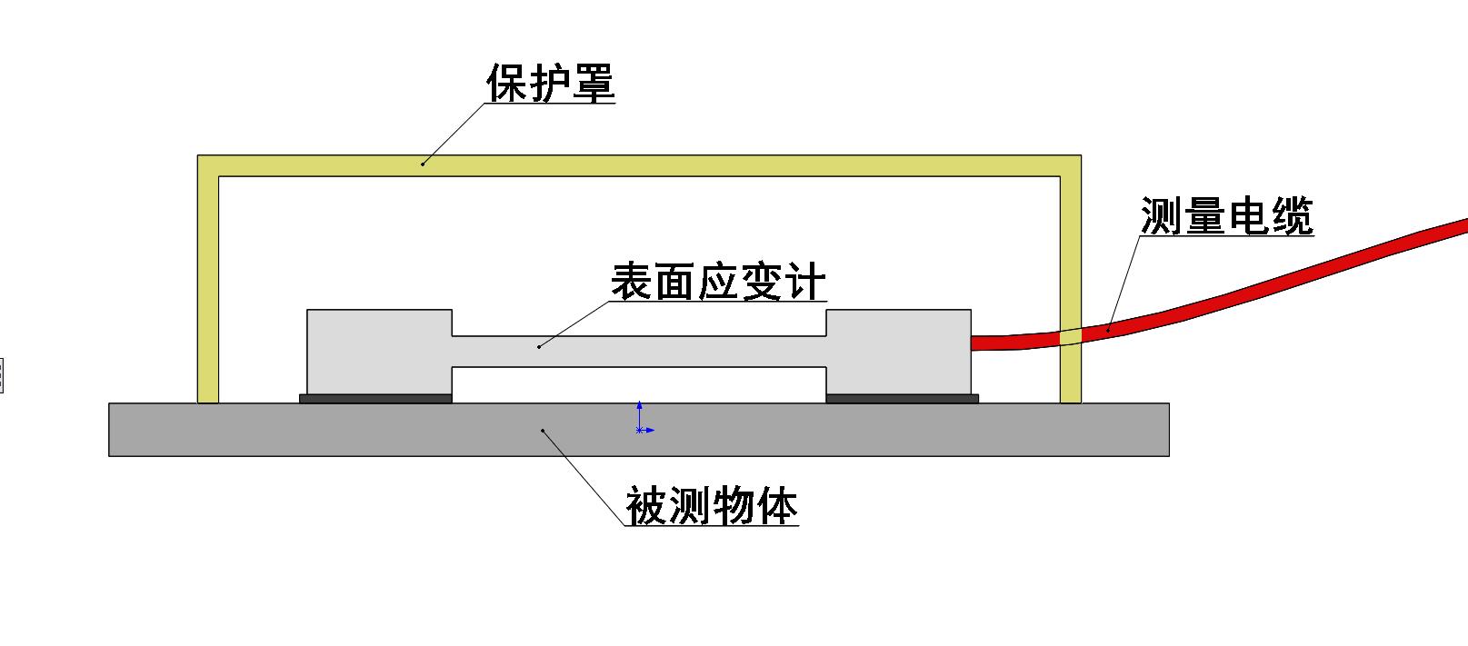 振弦式钢板计安装简图
